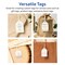 2" x 1-1/4" Rectangle Scalloped Edge, Matte Ivory Printable Tags